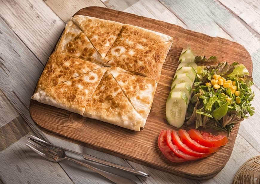 Spinazie-kaas gözleme