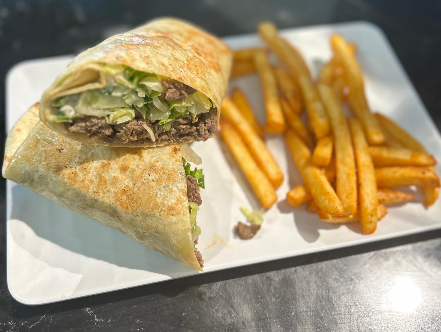 Dürüm met gebakken vlees